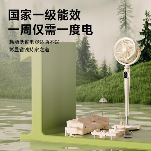 美菱空氣循環扇 直流變頻一級能效，家用大風力落地扇新選擇